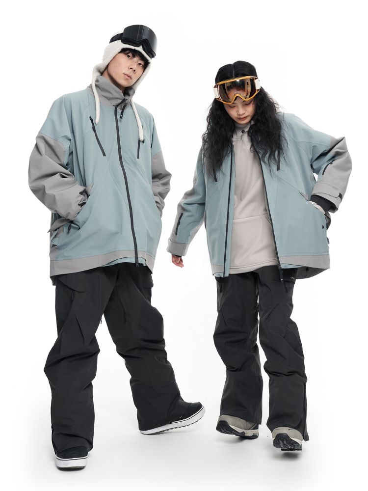 XwXwSeui Men Women Hip Hop Loose Snow Jacket