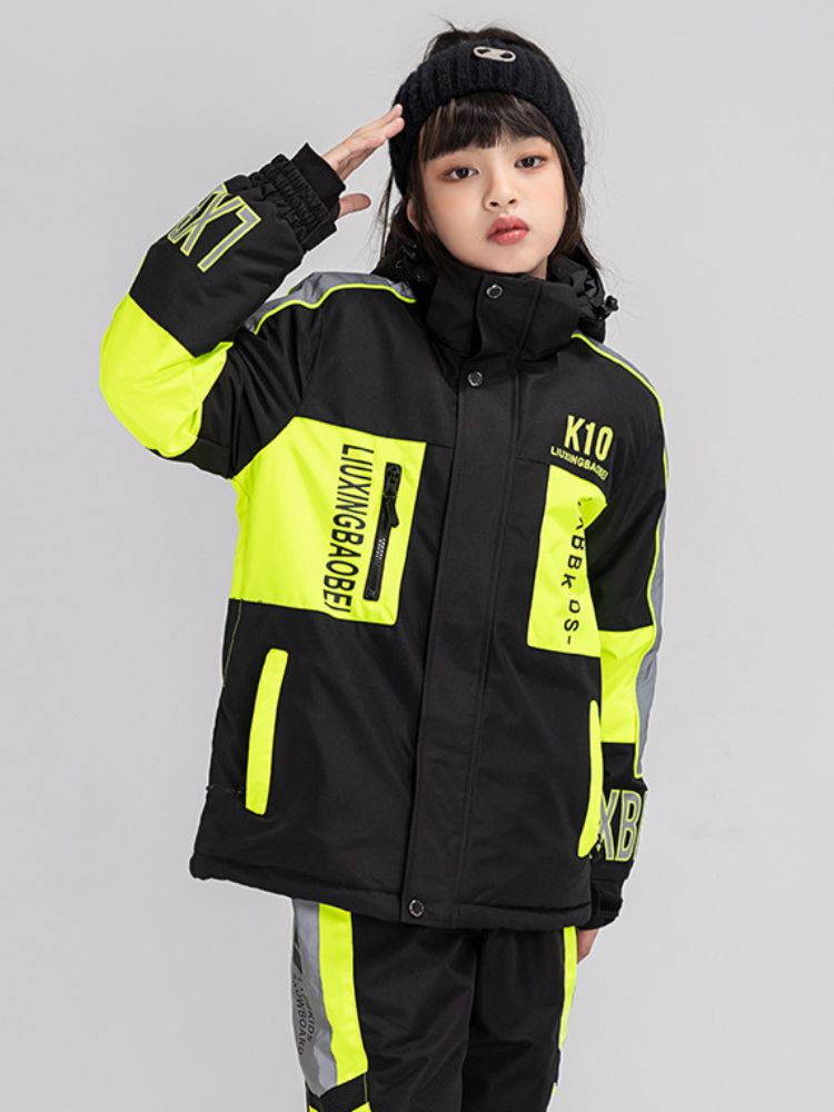 XwXwSeui Kids Reflective Insulated Snow Jacket