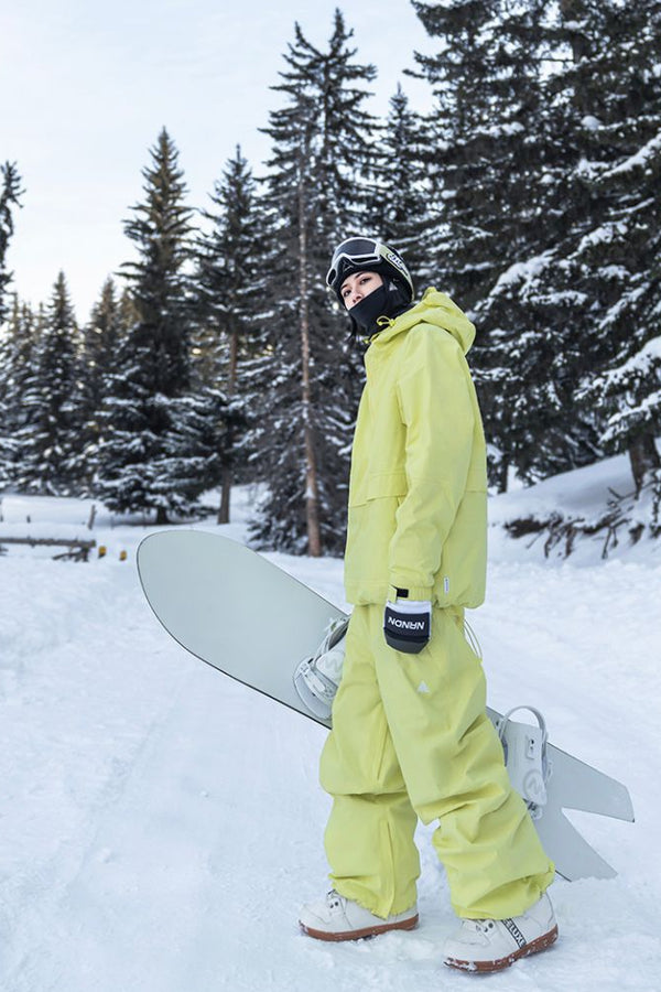 XwXwSeui Men Women 3L Insulated Solid Color Ski Suits