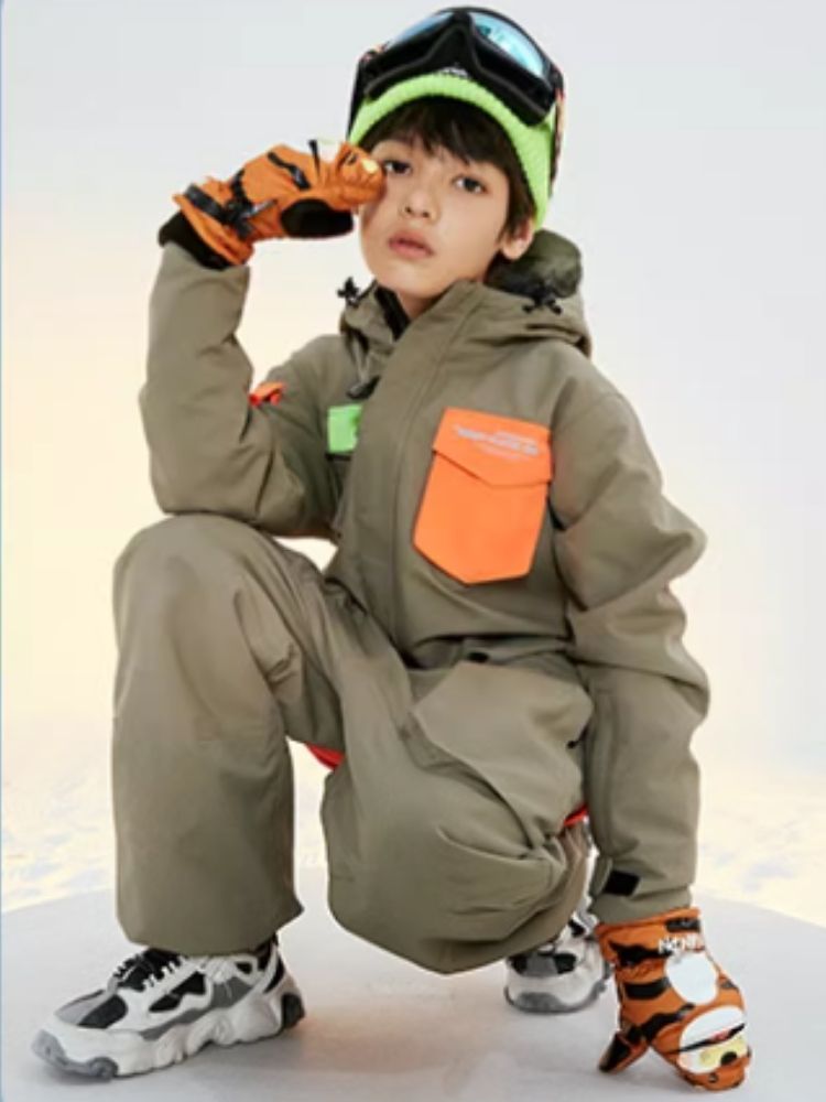 XwXwSeui Kids Waterproof Cartoon Insulated Snow Mittens