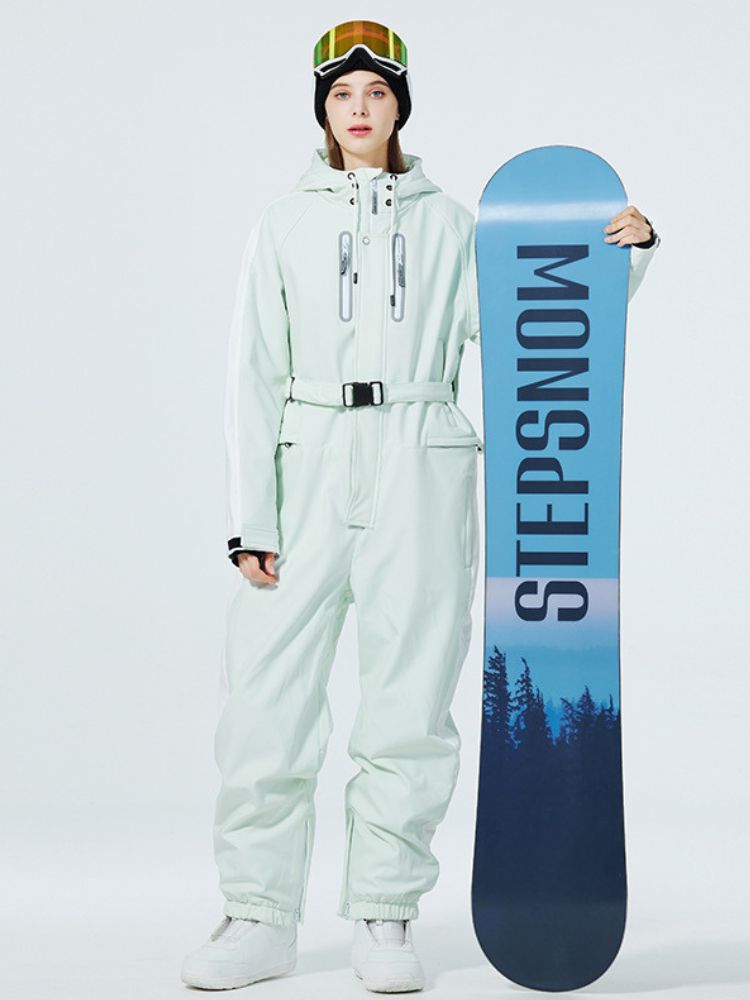 XwXwSeui Men Women Insulated Waterproof Ski Jumpsuit