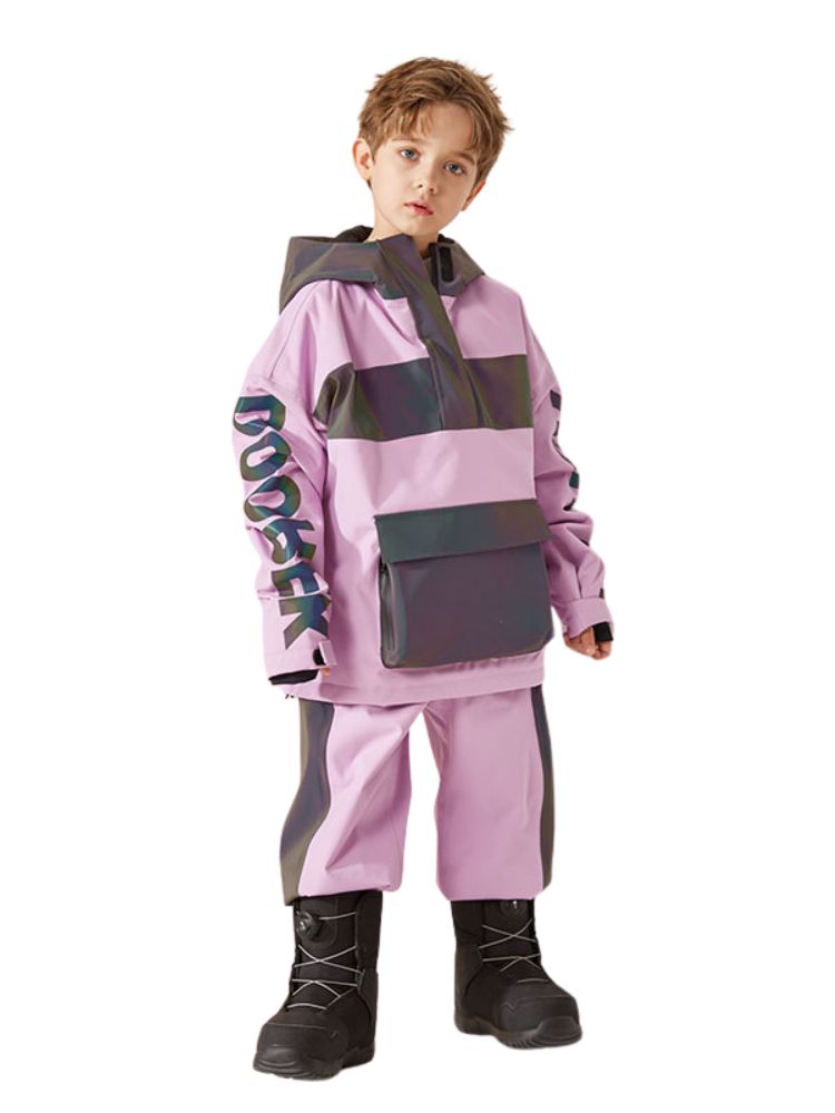 XwXwSeui Kids Reflective Outdoor Insulated Snow Suits