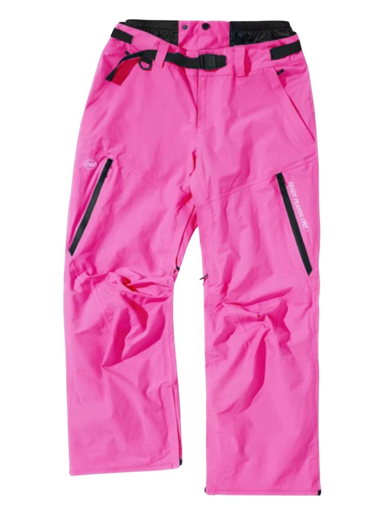 XwXwSeui Men Women Loose Waterproof Shell Ski Pants