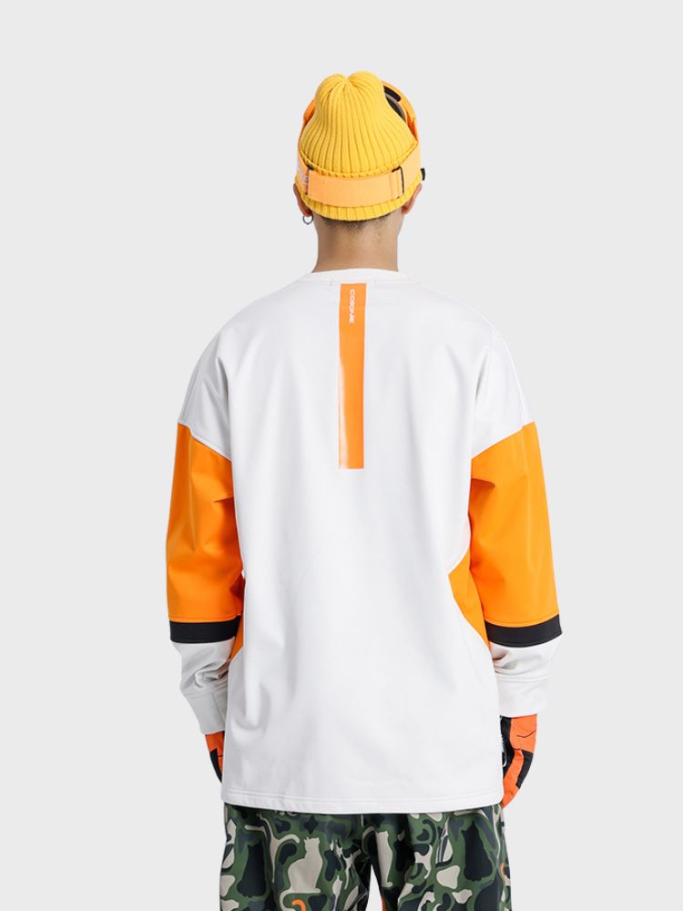 XwXwSeui Men Women Colorblock Hip-hop Ski Sweatshirt