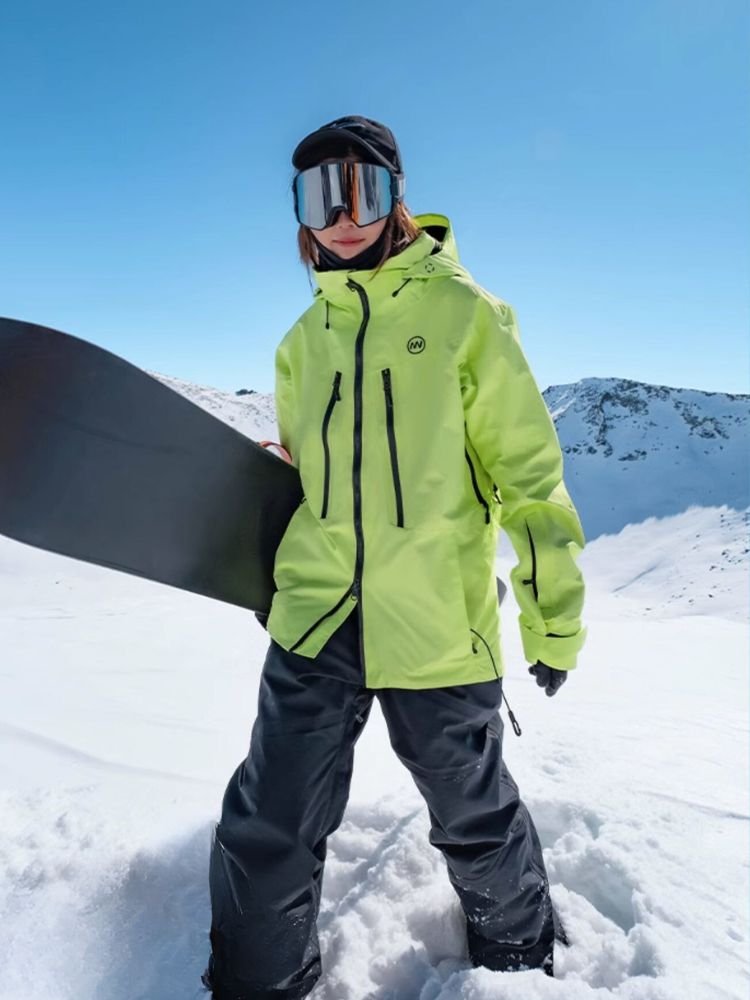 XwXwSeui Men Women Straight Waterproof Ski Pants