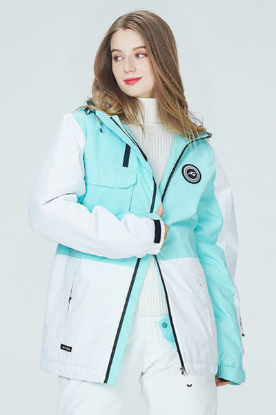 XwXwSeui Men Women Insulated Hooded Snow Jacket