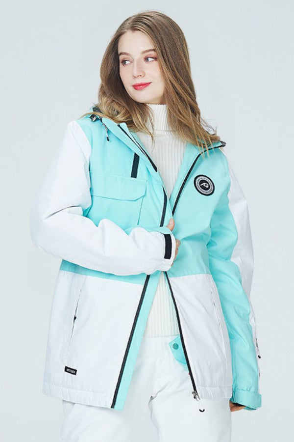 XwXwSeui Men Women Insulated Hooded Snow Jacket