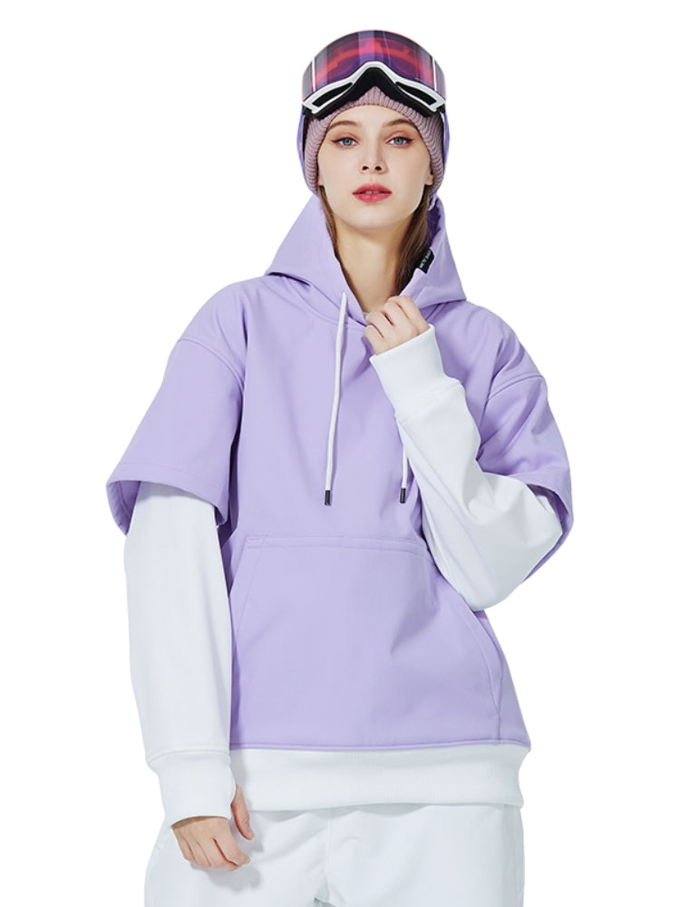 XwXwSeui Men Women Fleece Hoodie Ski Sweatshirt