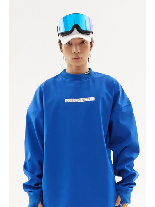 XwXwSeui Men Women Low Collar Outdoor Ski Sweatshirt