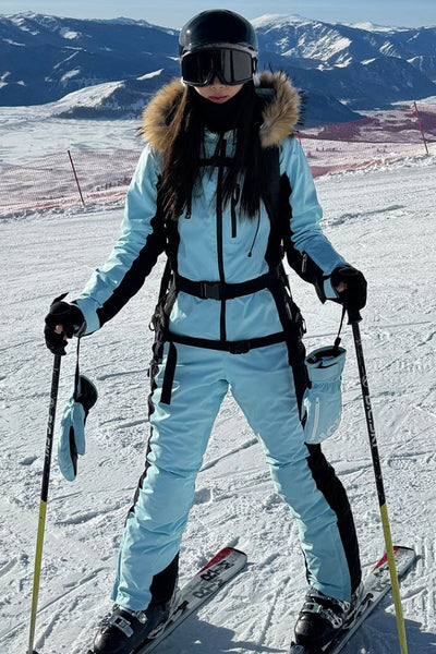 XwXwSeui Men Women Insulated Hood Ski Jumpsuits