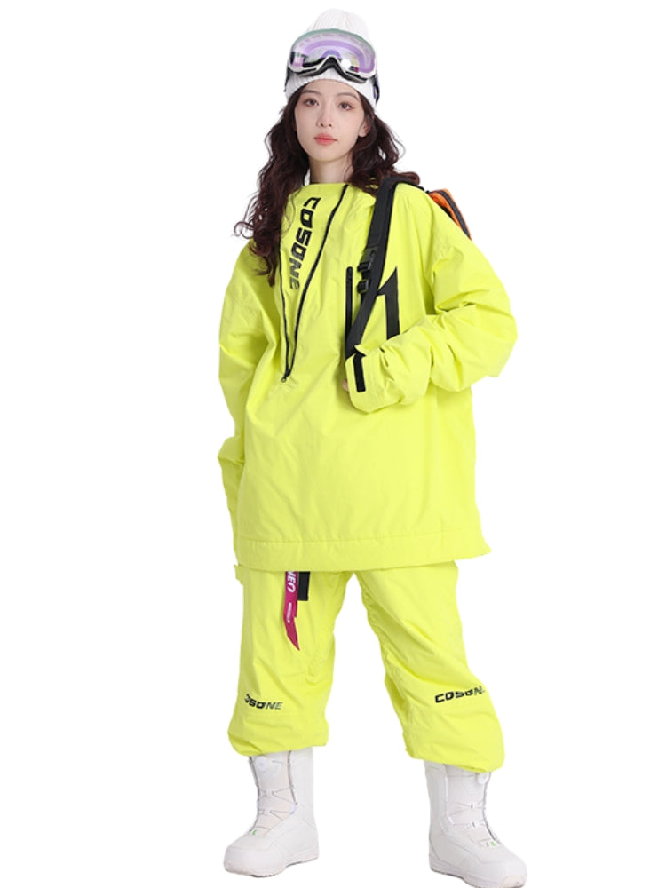 XwXwSeui Men Women Zipper Outdoor Snow Suits