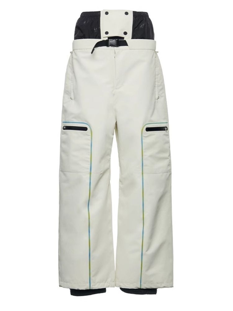 XwXwSeui Men Women 3L Shell Loose Snow Pants