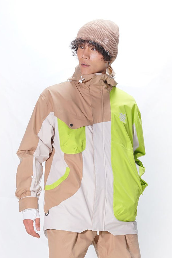 XwXwSeui Men Women Insulated Hooded Snow Jacket