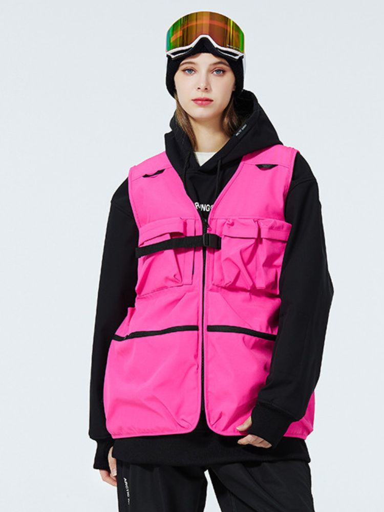 XwXwSeui Men Women Windproof Waterproof Ski Vest