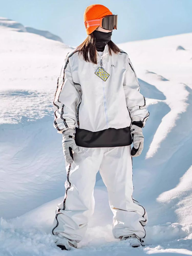 XwXwSeui Men Women Retro Baggy Snow Suits