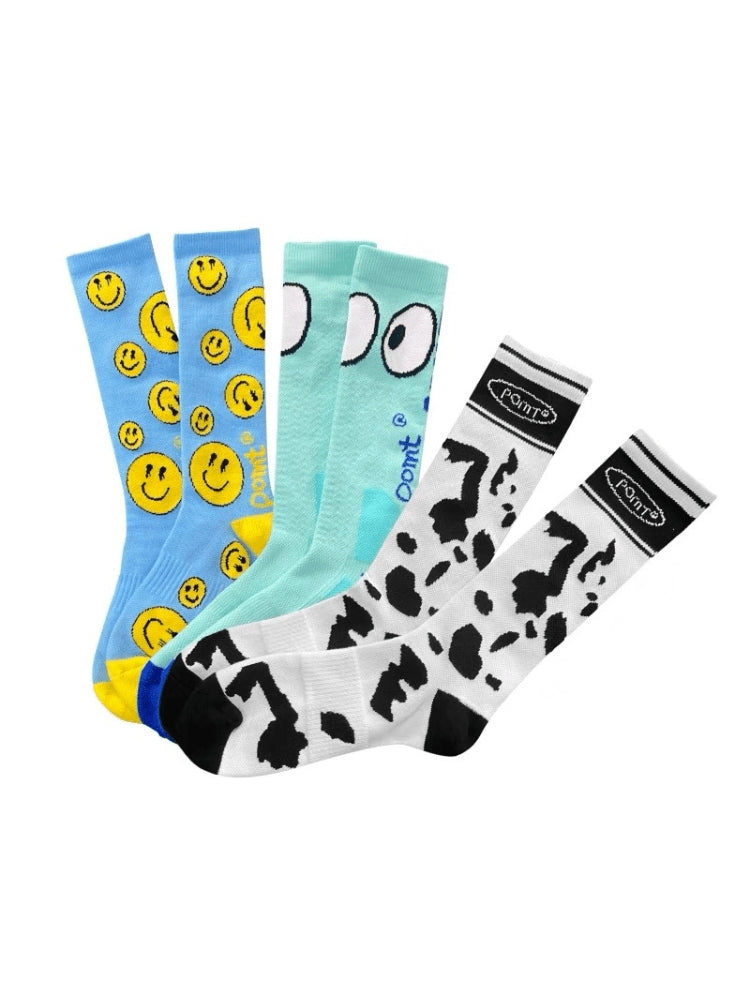 XwXwSeui Men Women Insulated Cartoon Ski Socks