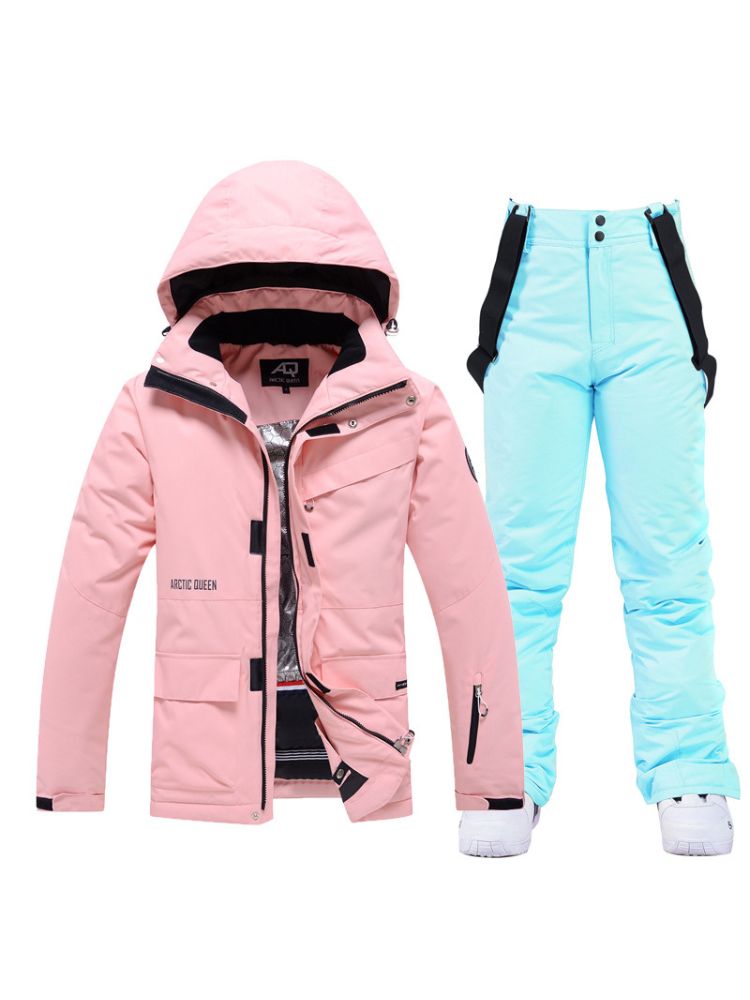 XwXwSeui Women Hooded Waterproof Snow Suits