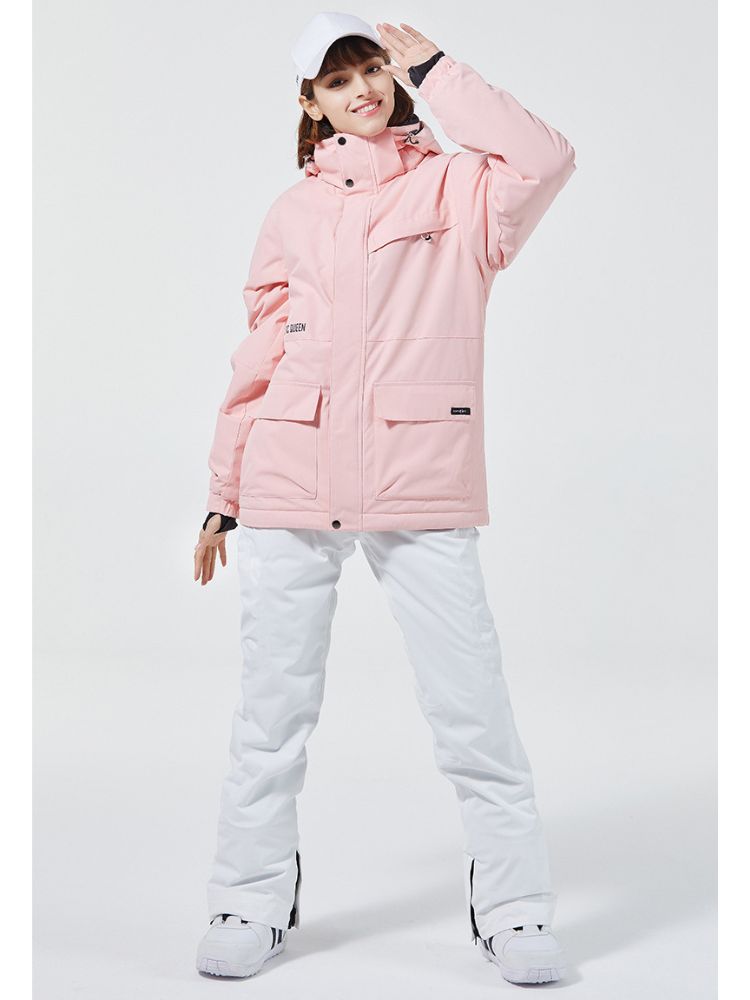 XwXwSeui Women Hooded Waterproof Snow Suits