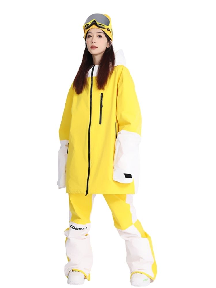 XwXwSeui Men Women Colorblock Outdoor Snow Suits