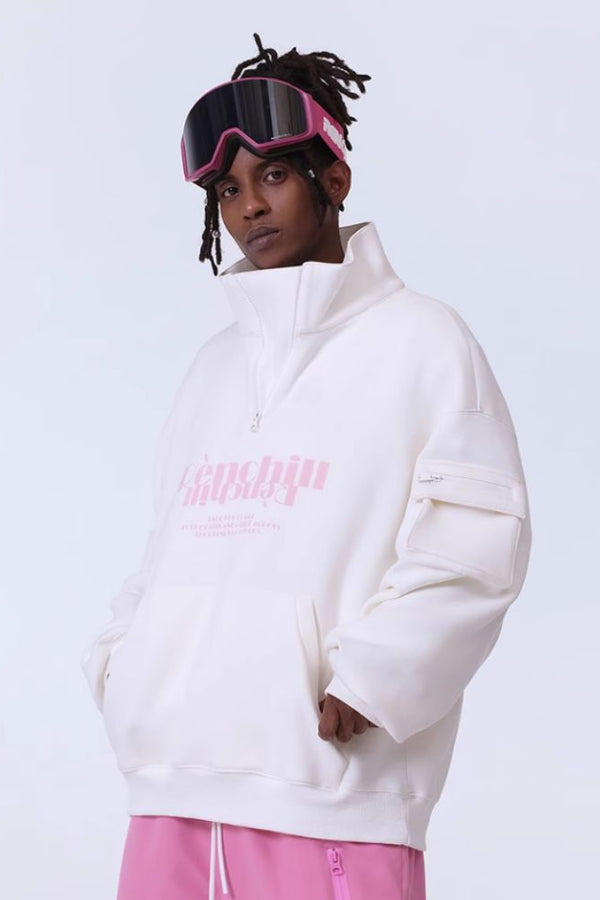 XwXwSeui Women Men Fashionable Loose Single Double Board Hip-Hop Style Sweater