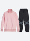 Pink Sweatshirt With Black Pants