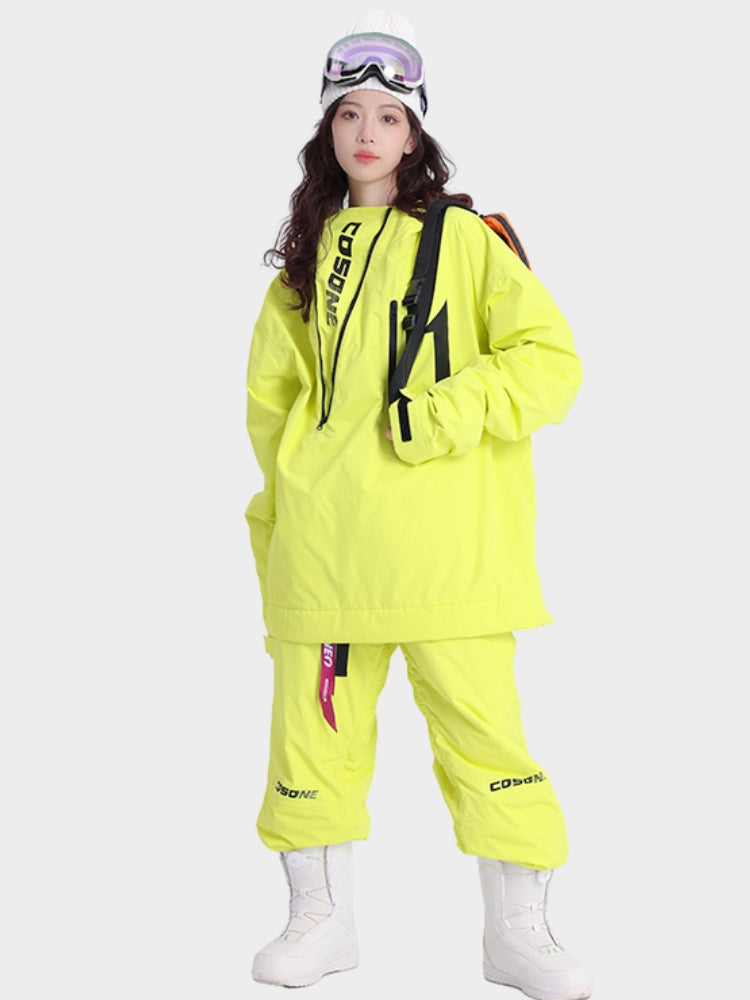 XwXwSeui Men Women Zipper Outdoor Snow Suits