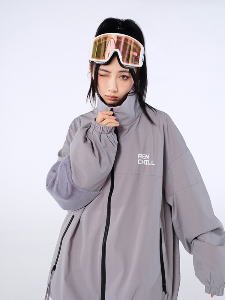 XwXwSeui Men Women Loose Style Trendy Hip-Hop Ski Suits