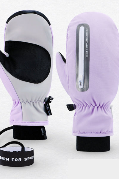 XwXwSeui Men Women Outdoor Insulated Snow Mittens
