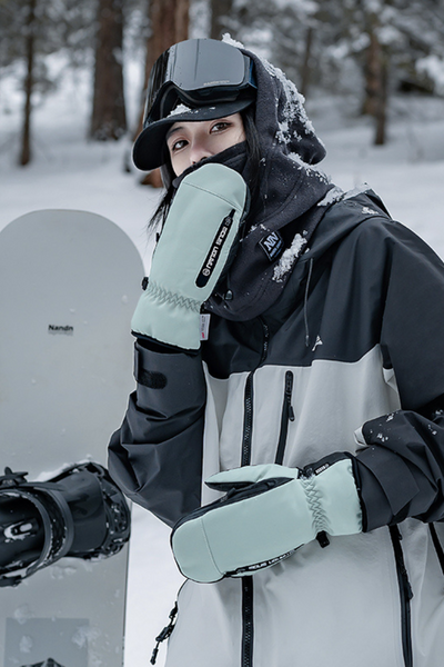 XwXwSeui Men Women Touchscreen Insulated Snow Mittens