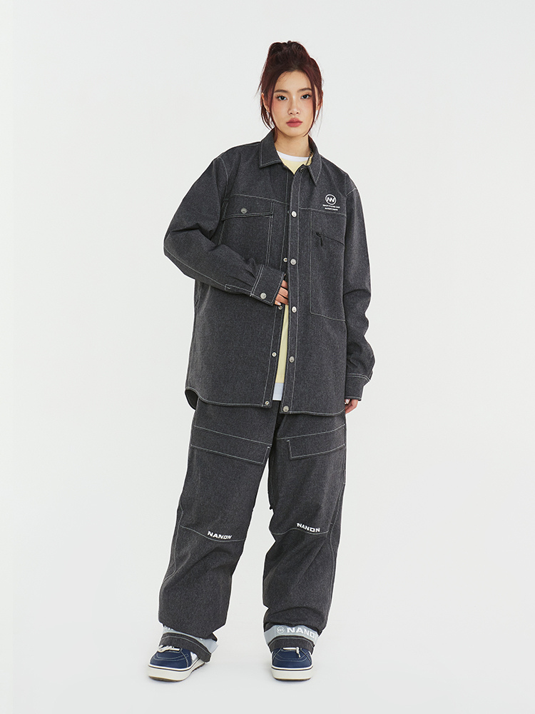 XwXwSeui Men Women Baggy Style Cowboy Snow Suits