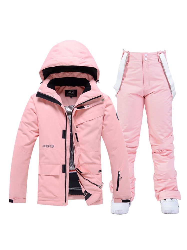 XwXwSeui Women Hooded Waterproof Snow Suits