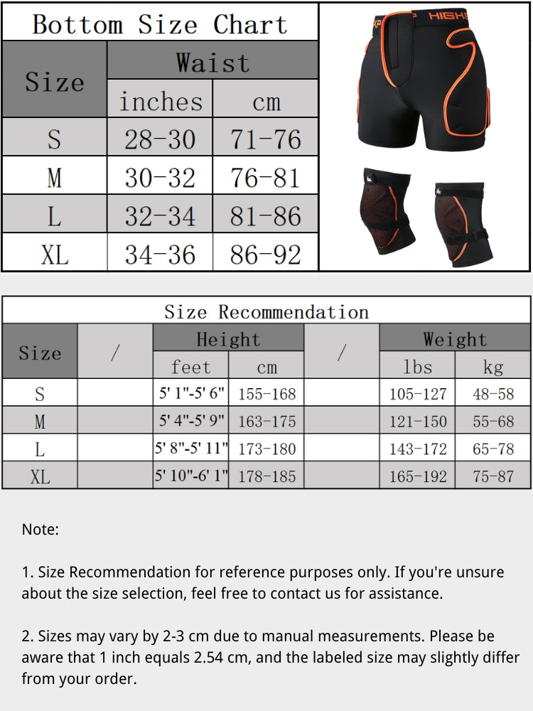 XwXwSeui Men Women Protective Ski Shorts / Knee Pads