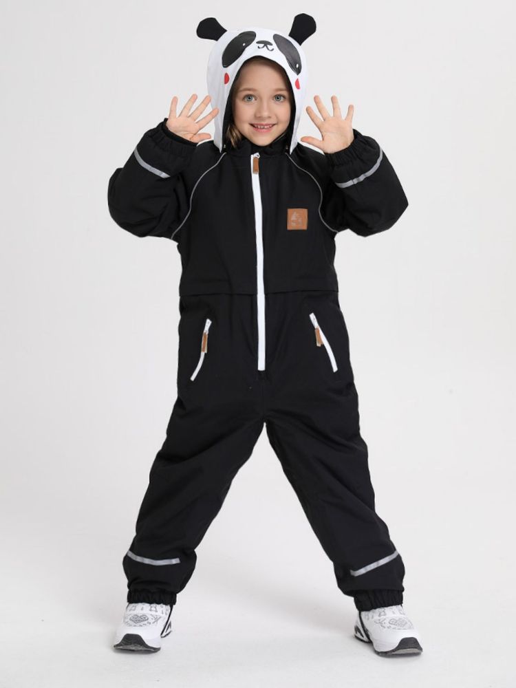 XwXwSeui Kids Insulated Animals Graphic Ski Jumpsuit