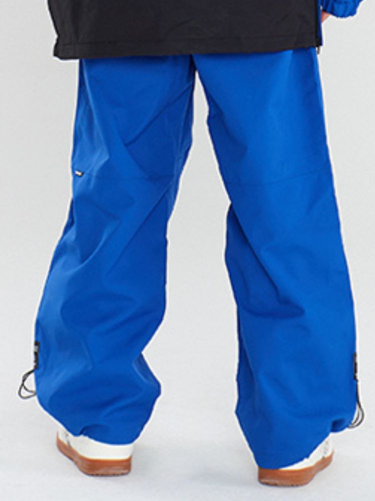 XwXwSeui Men Women Loose Colorblock Ski Pants