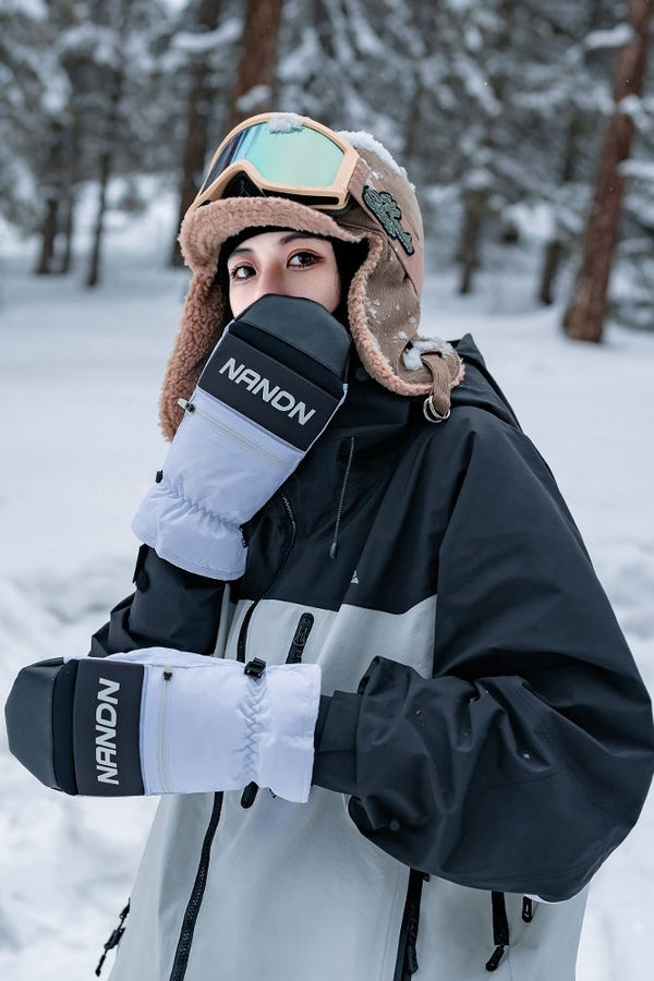 XwXwSeui Men Women Winter Insulated Snow Mittens