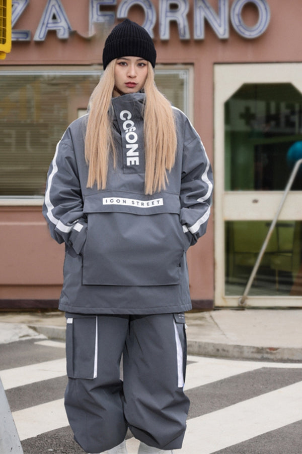 XwXwSeui Men Women Outdoor Insulated Snow Suits