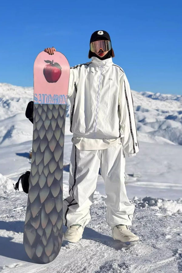 XwXwSeui Men Women Retro Baggy Snow Suits