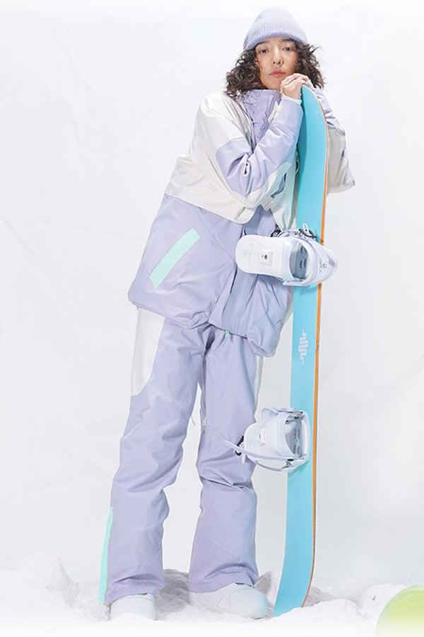 XwXwSeui Men Women Shell Loose Snow Bibs