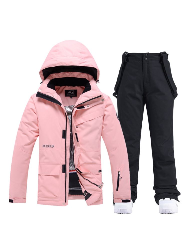 XwXwSeui Women Hooded Waterproof Snow Suits