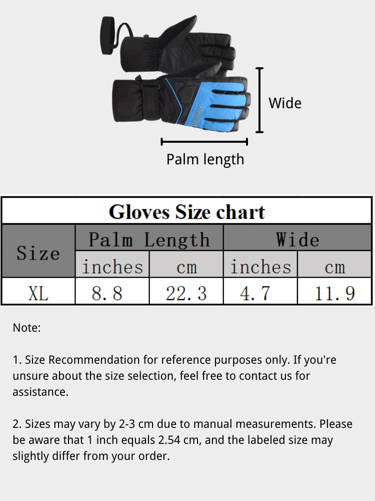 XwXwSeui Men Women Touch Screen Insulated Snow Gloves