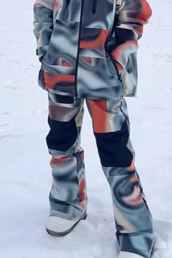 XwXwSeui Men Women Colorful Thermal Snow Pants