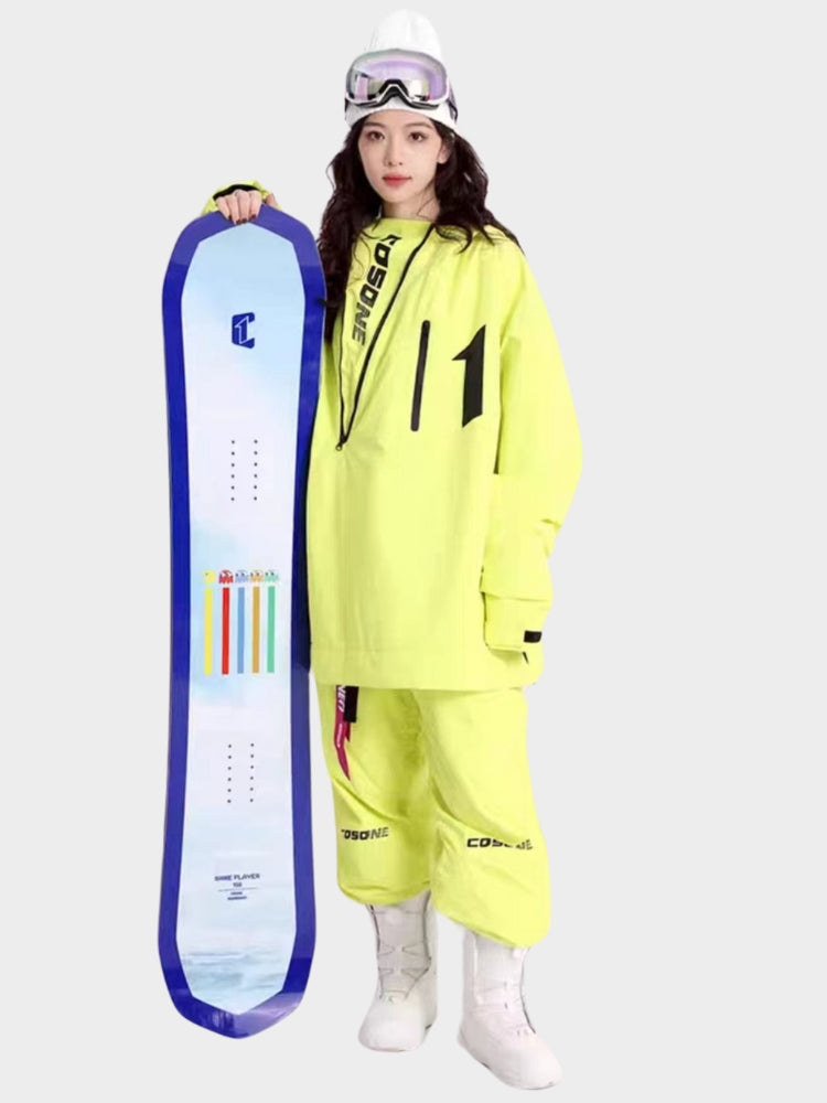 XwXwSeui Men Women Zipper Outdoor Snow Suits