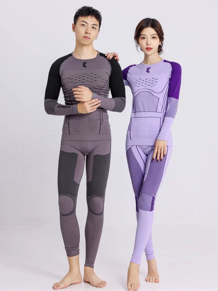 XwXwSeui Men Women Seamless Leggings Quick-drying Ski Base Layers