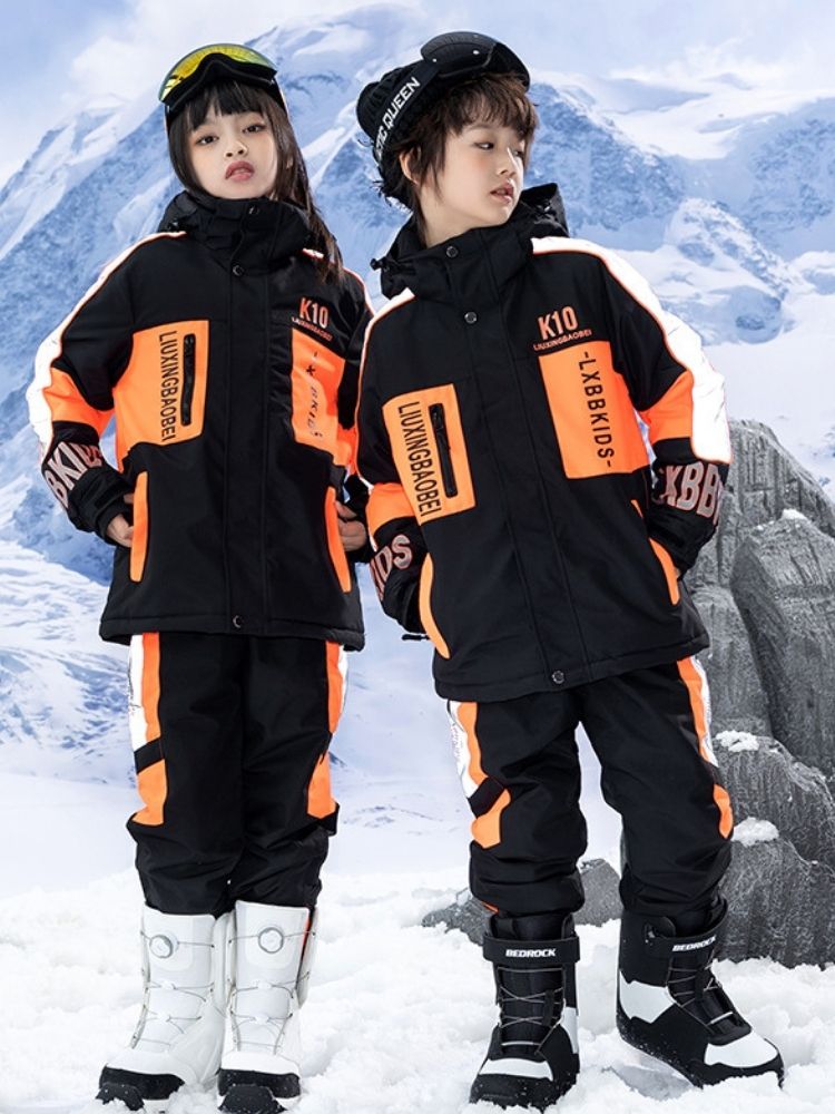 XwXwSeui Kids Reflective Insulated Snow Suits