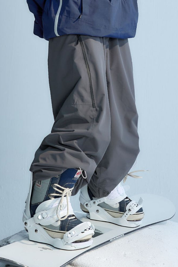 XwXwSeui Men Women Fleeced Outdoor Classic Baggy Breathproof Snowboarding Pants