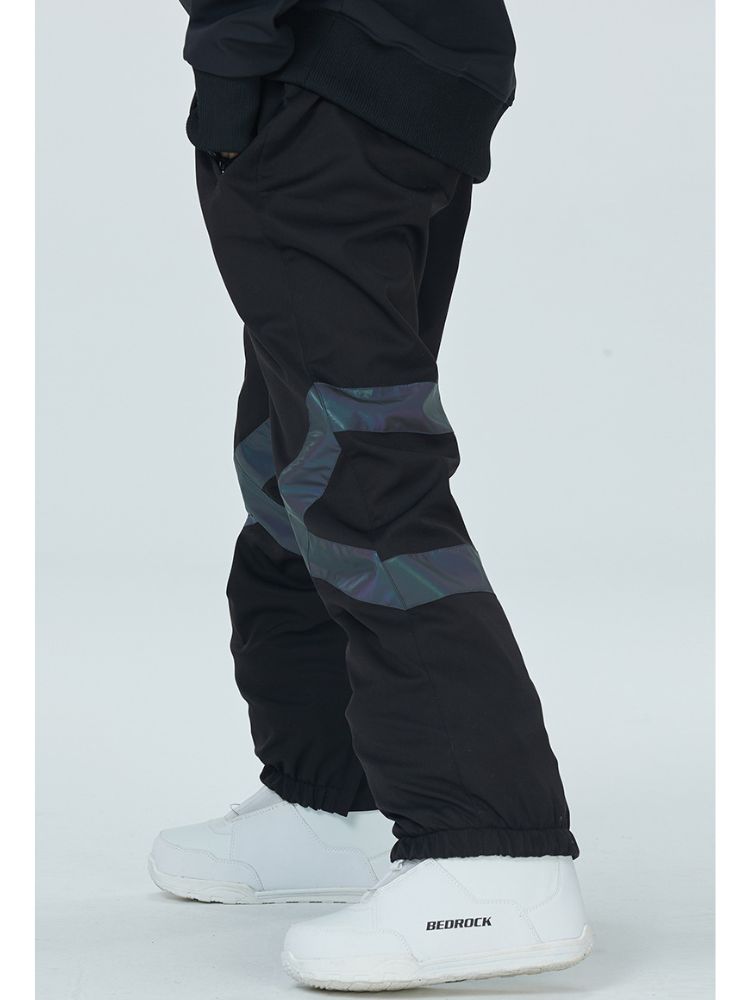 XwXwSeui Men Women Reflective Loose Ski Pants