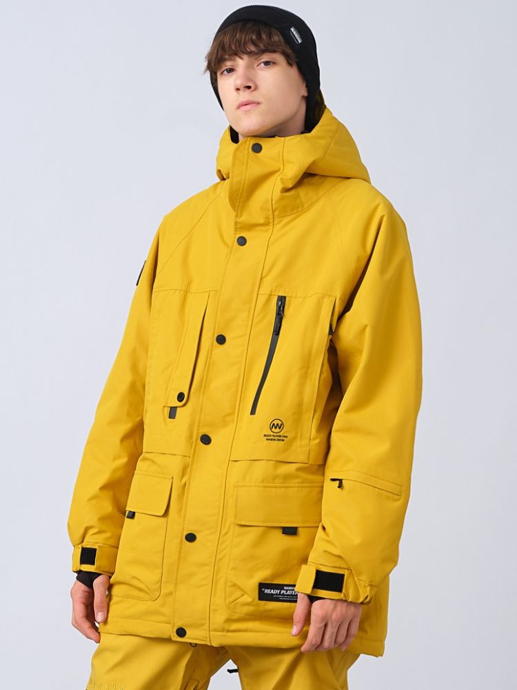 XwXwSeui Men Women Candy Color Hooded Snow Jacket