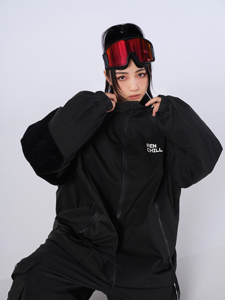 XwXwSeui Men Women Loose Style Trendy Hip-Hop Ski Suits