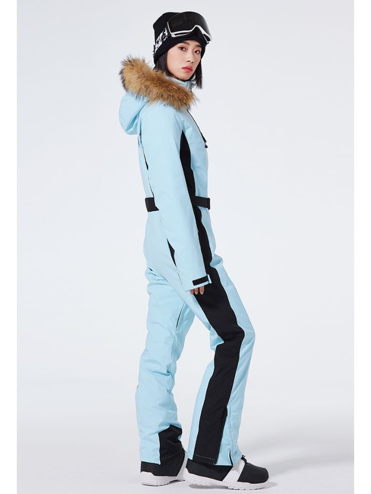 XwXwSeui Men Women Insulated Hood Ski Jumpsuits