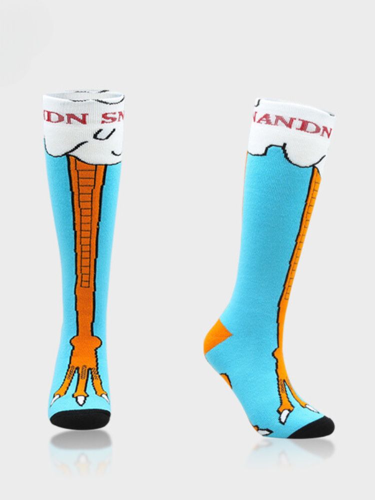 XwXwSeui Kids Insulated Long Pattern Ski Socks